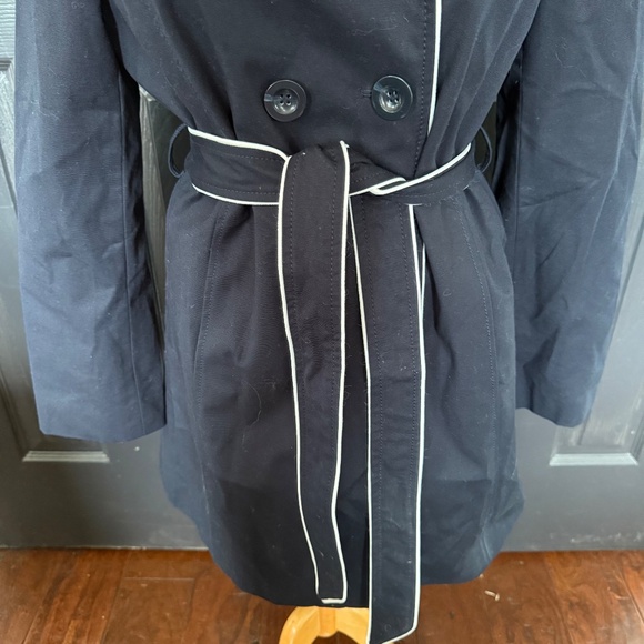 NWOT ANN TAYLOR Blue Double Breasted Coat M - Picture 3 of 12